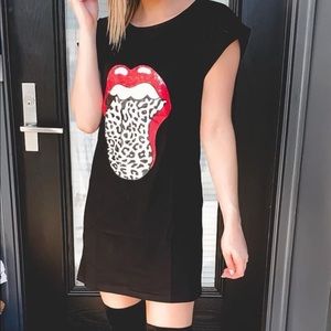 Rock and roll tee shirt dress